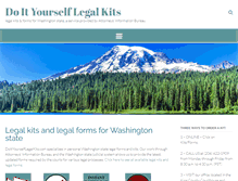 Tablet Screenshot of doityourselflegalkits.com